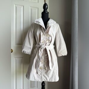 Women's Khaki Belted Coat